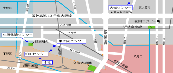 ミヨシコーポレーション センター地図