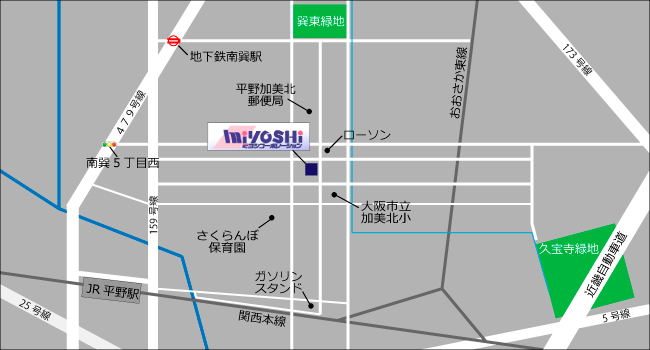 ミヨシコーポレーション 地図